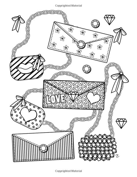 Girl Stuff 24 Totally Girly Coloring Pages Dani Kates 9781523936212