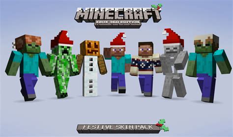 Minecraft Xbox 360 Edition Festive Skin Pack On Sale