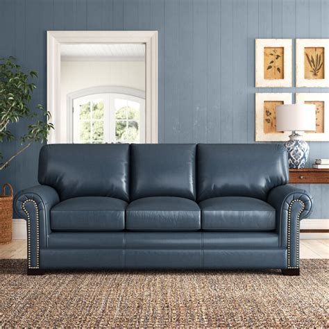 Copola 86 Genuine Leather Sofa And Reviews Birch Lane