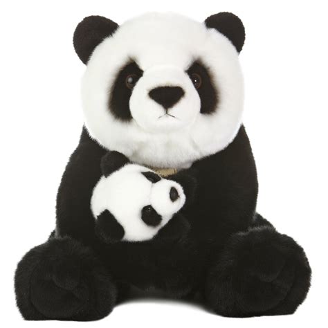 Aurora Miyoni 15 Panda With Cub Plush