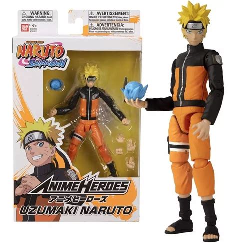Action Figure Naruto Uzamaki Naruto Shippuden Anime Heroes Anime Mangá Bandai Toyshow