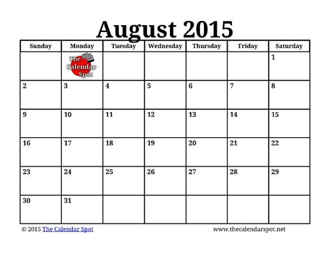 And see for each day the sunrise and sunset in august 2017 calendar. 8 Best Images of Summer Planning Calendar 2015 Printable ...