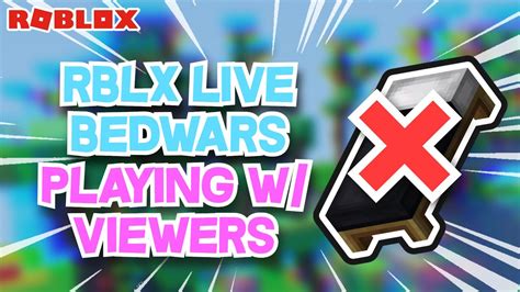 Roblox Bedwars Live W Viewers Youtube