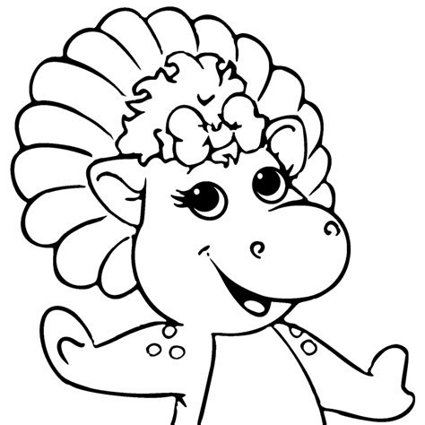 Barney Baby Bop Coloring Page Coloring Pages