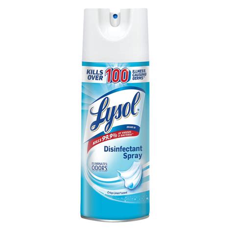 We did not find results for: Lysol 12.5 oz. Crisp Linen Disinfectant Spray-19200-74186 ...