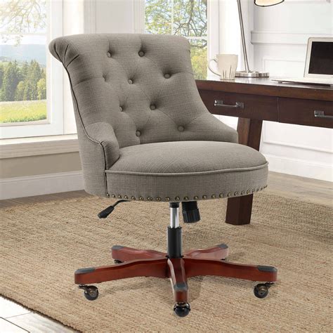 Upholstered Desk Chair With Wheels Propercase
