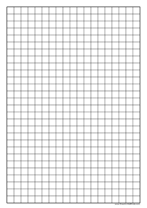 Graph Paper Printable A4 Graph Or Grid Paper May Be Used For Many