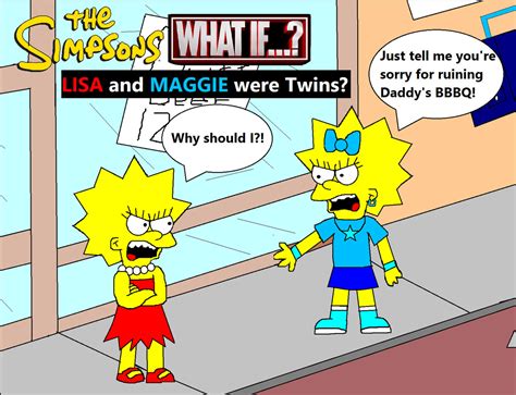 The Simpsons What If Lisa And Maggie Were Twins By Jackcomiedian On