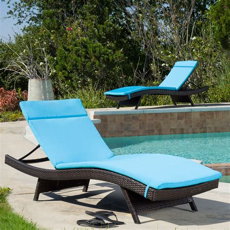 Sunset west santa barbara wicker. Wade Logan Claverton Down Outdoor Chaise Lounge Cushion ...