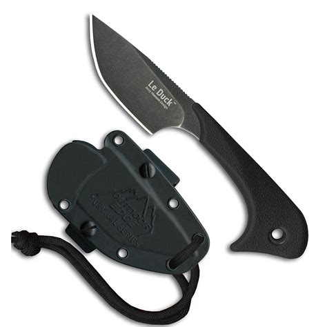 Outdoor Edge Le Duck Fixed Blade Camping Hunting Survival Knife With