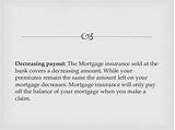 Pictures of Decreasing Mortgage Insurance