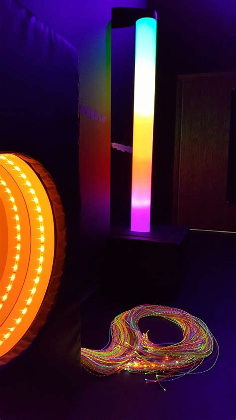 Colour Changing Led Light Tube Infinity Tunnel And Fibre Optic Tails
