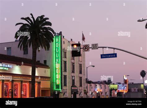 Usa California Los Angeles Hollywood Boulevard Stock Photo Alamy
