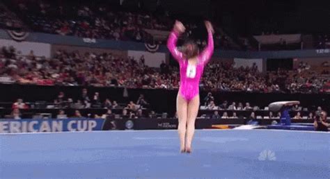 Gymnastics Floor Routine Gif Gymnastics Flip Cartwheel Discover Share Gifs