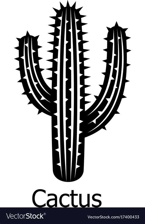 Cactus Icon Simple Illustration Of Cactus Vector Icon For Web