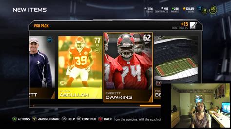 Madden 15 All Madden Pro Pack Openings First Webcam YouTube