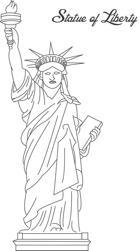 Simply click on the image or text below to download and print your free coloring page. Free Printable Statue of Liberty Coloring Pages For Kids