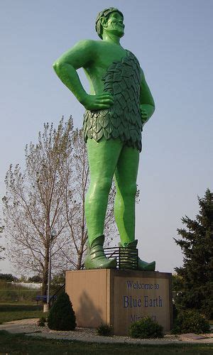 Jolly Green Giant Statue Blue Earth Minnesota Blue
