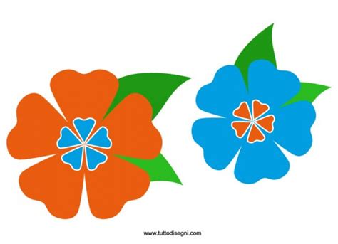 Il sito propone migliaia di disegni per ragazzi che amano l'arte. Fiori di primavera colorati - TuttoDisegni.com