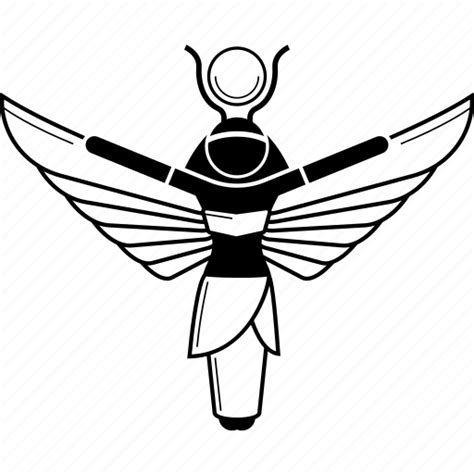 Osirus And Isis Symbols Clipart