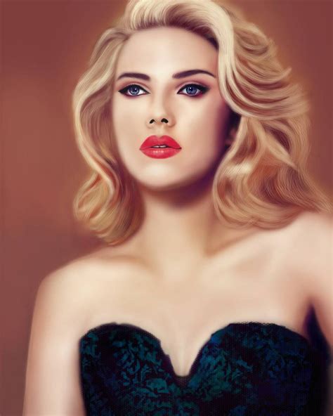 Scarlett Johansson Digital Art By Reitrent On Deviantart