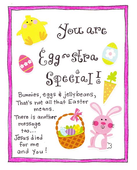 What do we give the kids for easter? You are Egg-stra Special Tags - FREE Printable - Happy ...