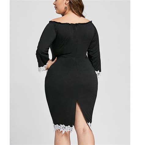Black Plus Size Sexy Fat Women Long Sleeve Night Dresses Buy Women