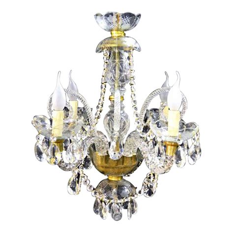 Vintage Venetian Eight Light Crystal Chandelier For Sale At Stdibs