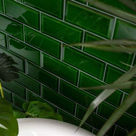 Dark Green Metro Tiles In 2021 Green Tile Bathroom Green Tile