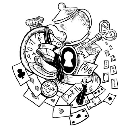 Check spelling or type a new query. Alice in Wonderland Tattoo by plushymcmuffin on DeviantArt