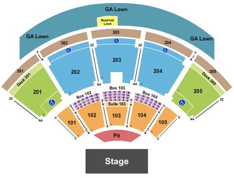 Ak Chin Pavilion Seating Chart And Maps Phoenix