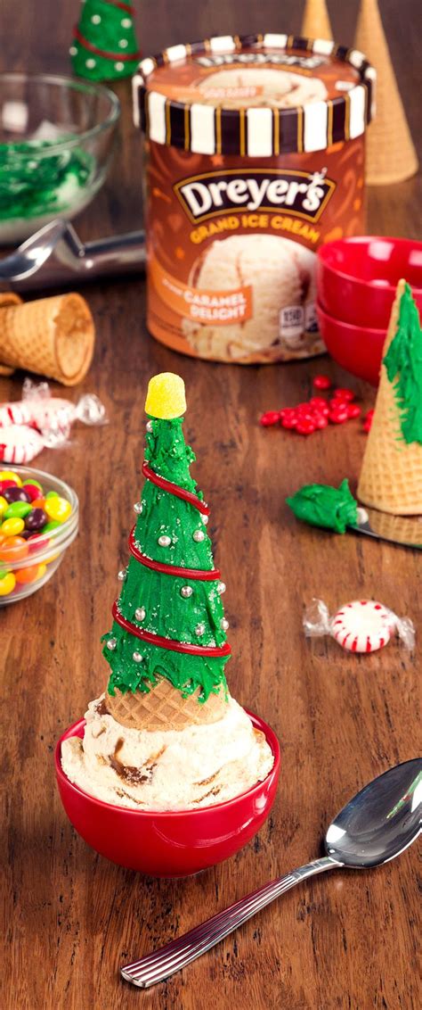 Jun 17, 2018 · turn ice cream maker on and churn until very thick and creamy. Dreyer's Christmas Tree Ice Cream Cones: Top-off your ...