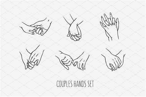 set of love couples holding hands couples hand tattoos line art tattoos hand holding tattoo