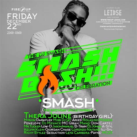 Smash Bash · Dj Smash B Day Bash 2023 Tickets Line Up And Info