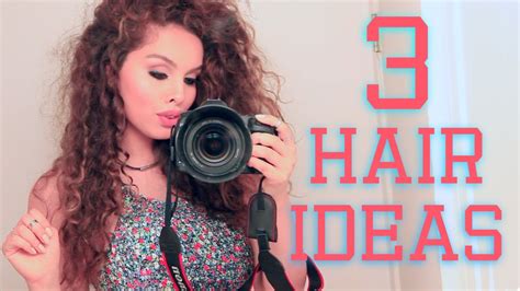 Whether you have natural curls or want an easy hairstyle that just looks naturally curly, we want to help you find the best ways to style frizzy curls become front and center in this short curly updo. 3 Easy Hairstyles for Curly Hair ♡ - YouTube