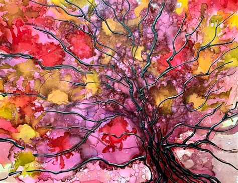 Colorful Abstract Tree Painting By Anne Sands Fine Art America