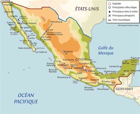 Cartes du monde 12,017 vues. Carte Mexique » Vacances - Guide Voyage