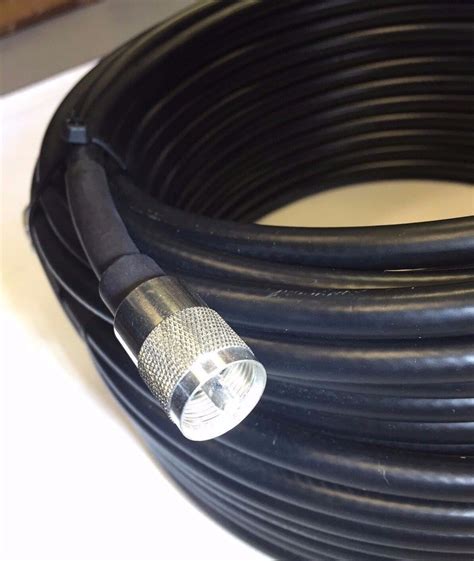 100ft Rg 213 Coax Coaxial Low Loss Cable W Male Pl 259 Cb Ham Radio