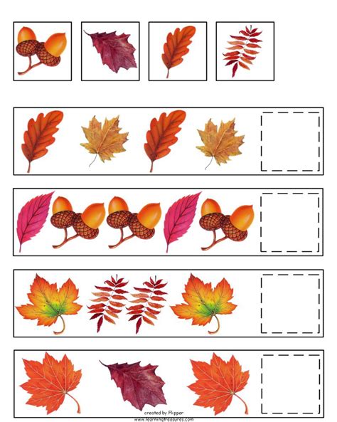 Free Fall Leaves Worksheets For Preschool And Kindergarten Fall