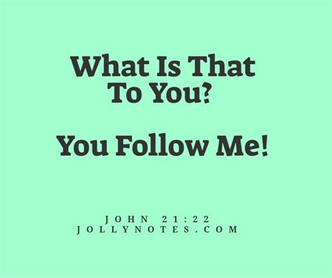 What Is That To You You Follow Me Daily Bible Verse Blog