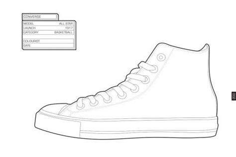 Nike, adidas, converse, asics, new balance and more! High Top Coloring Pages | Dibujo zapatillas, Zapatos ...