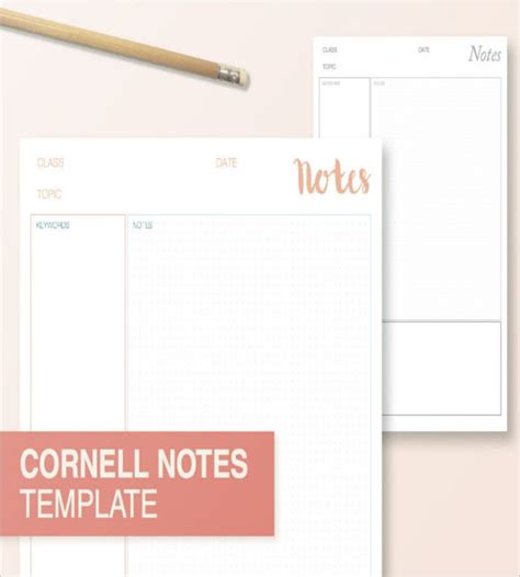 Student note taking printable pack using lecture style paper in a4, a5 and letter | by @emmastudies take the most effective and efficient study notes with these remade paper templates. Cornell Note Taking Template - 8+ Free Word, Excel, PDF Format Download | Free & Premium Templates