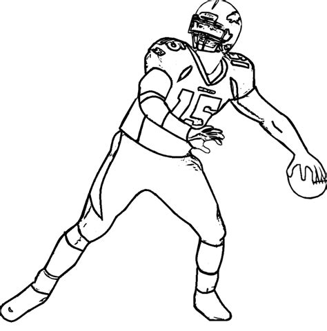 College football coloring page that you can customize and print for kids. Quarterback Coloring Pages at GetColorings.com | Free ...