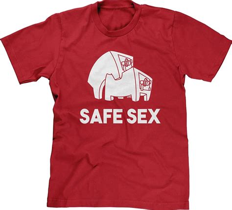 Mens T Shirt Safe Sex Pun Funny Humor Jokemen T Shirtt Shirt Mensex T