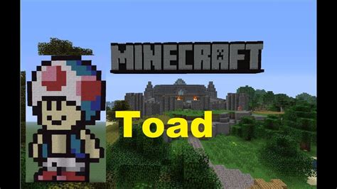 Minecraft Pixel Art Toad Tutorial Youtube