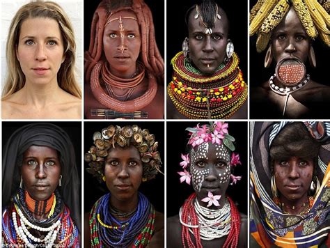 Boglarka Balogh Edits Her Face Onto Photos Of African Tribeswomen Daily Mail Online