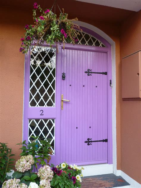 Beautiful Purple Door In Ireland Beautiful Doors Unique Front Doors