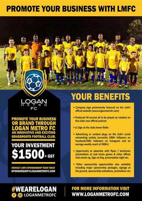 Sponsorship Logan Metro Football Club