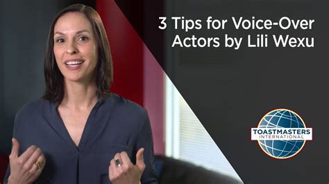 3 Tips For Voice Over Actors By Lili Wexu Youtube