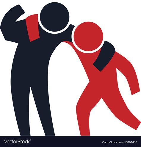 Person Helping Someone Royalty Free Vector Image